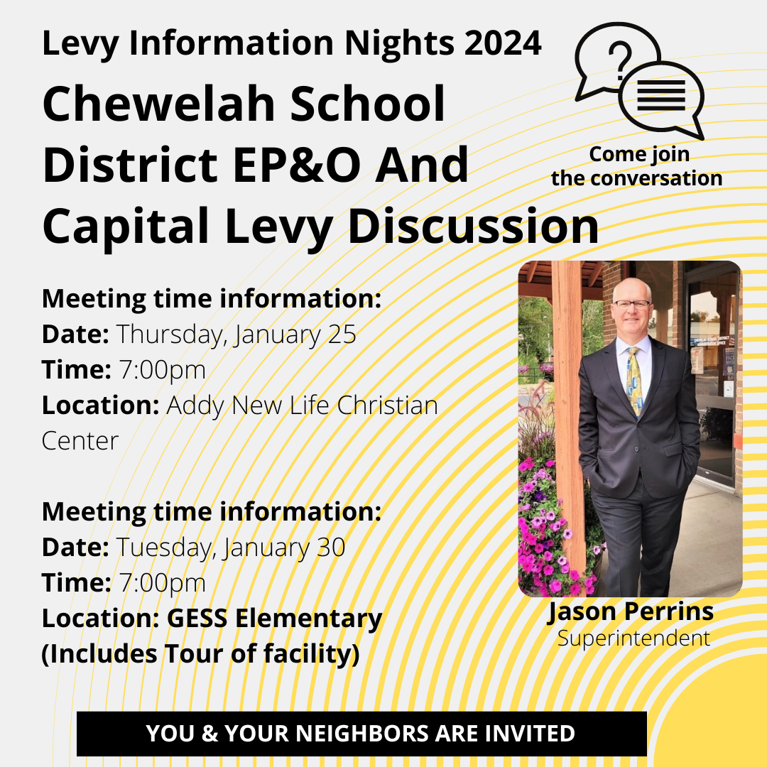 Flyer for community info night